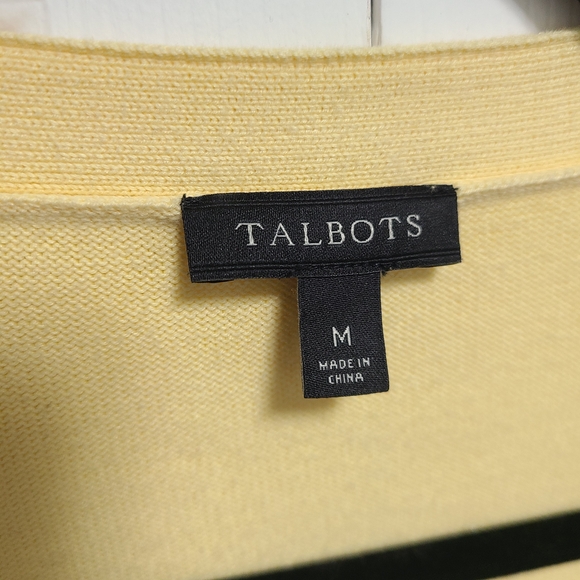 Talbots Yellow Cardigan‎ Sweater M - Picture 3 of 7